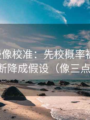 樱花动漫像校准：先校概率被写死吗，再把推断降成假设（像三点提示卡）