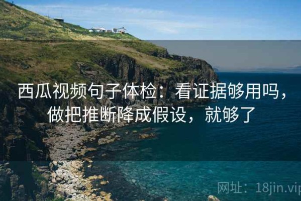 西瓜视频句子体检：看证据够用吗，做把推断降成假设，就够了
